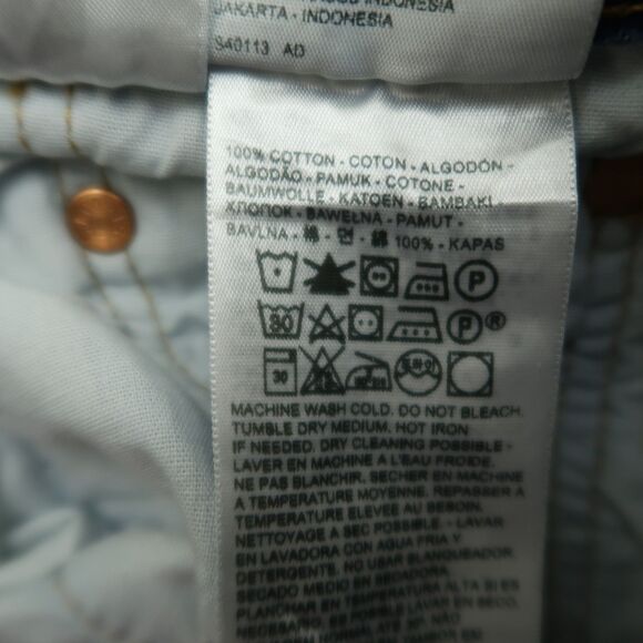 Levi's 501's Jeans Women's Size 26 High-Rise Skinny Denim 28" Inseam Destroyed - Picture 11 of 16